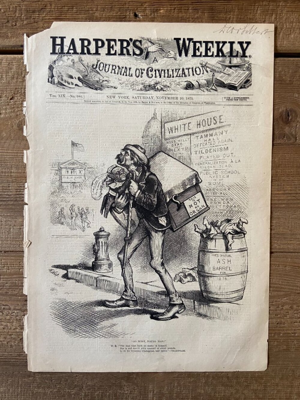 Thomas Nast, Harper's Weekly, Political Cartoon, Political Cartoon